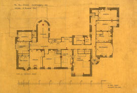 Plan of bedroom floor [first floor]